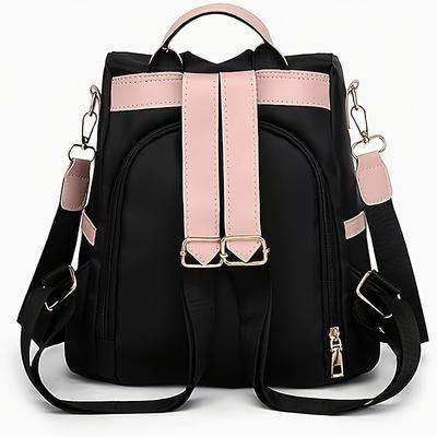 Multifunktionale Damenhandtasche, Damen Reise Leichter Stilvoller Rucksack, Schul-College-Rucksack mit Süßem Anhänger, Offene Tasche Reisetasche