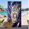 Asciugamano da Spiaggia Stampato Juventus FC Asciugamano Morbido ad Asciugatura Rapida Coperta da Spiaggia Rettangolare Grande Portatile per Viaggi Piscina
