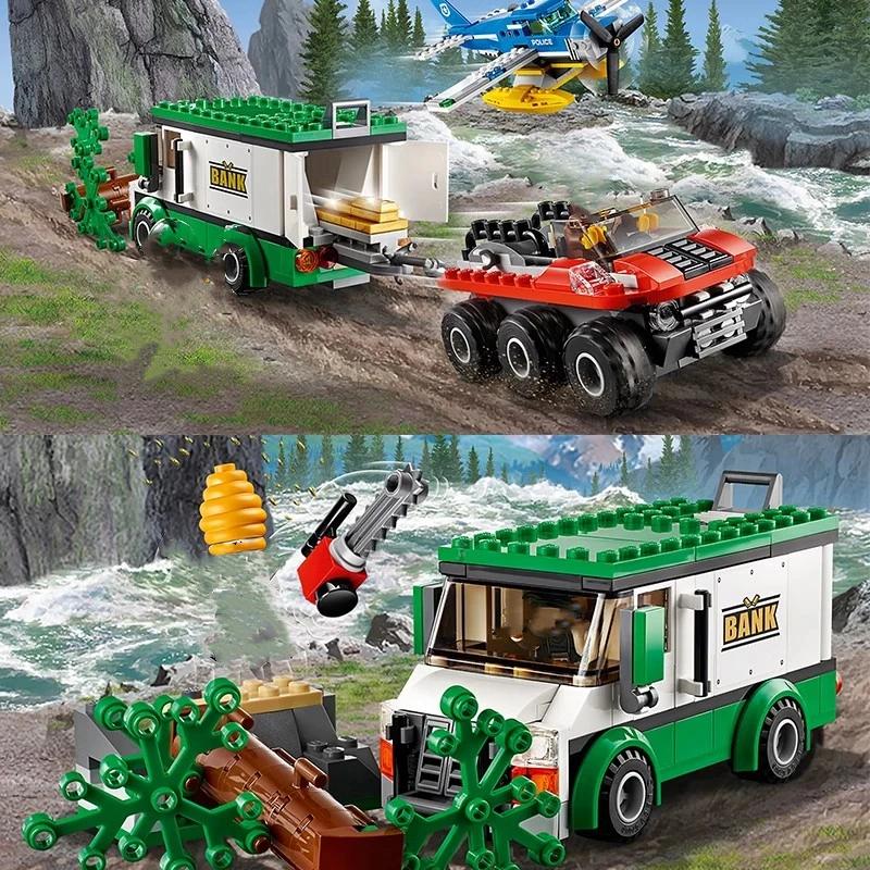 Bau Bereich Stadt Polizei Berg Spezielle Polizei Mountain Stream Abfangen Montage Spielzeug Geschenke