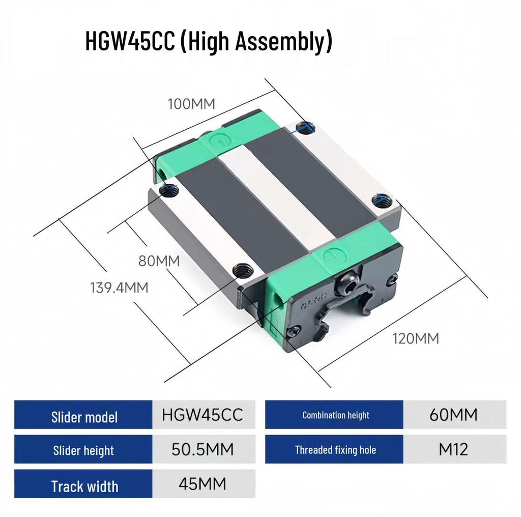 Shangyin HGH HGW Linear Guide Rail Slider HG 15/20/25/30/35 CA