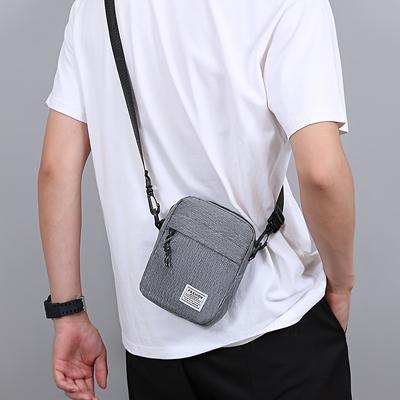 Men's Messenger Bag, Mini Crossbody Bag, Fashion Shoulder Bag for Men, Casual Sling Bag