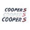 For Mini S Logo Rear Trunk Letters Emblem Badge Car Sticker Decals for Cooper S R50 R52 R53 R56 R60 Car Accessories