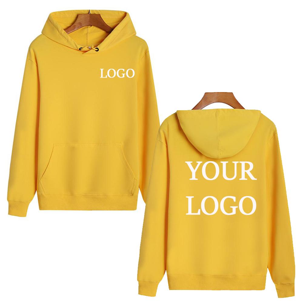 High Quality Hoodie Customise Your Logo DIY 02 Men's Fashion Sports Sweatshirt Women's Street Casual Pullover Hoodie