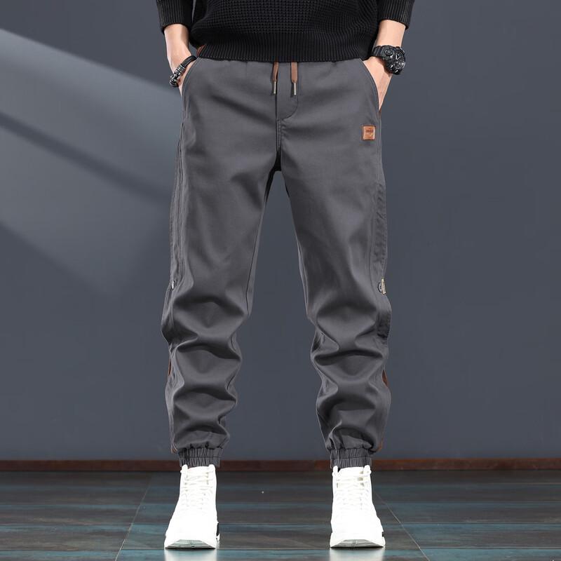 Jierenuo Men's Loose Fit Cargo Jogger Pants