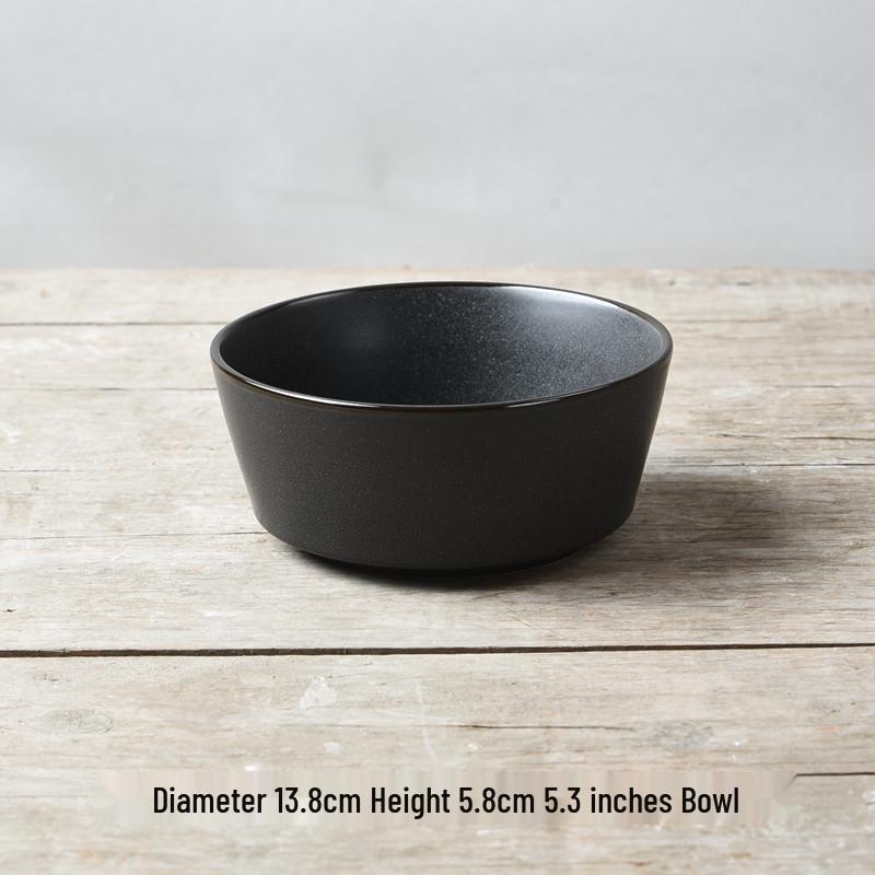Yijia Retro Ceramic Underglaze Color Bowl: Perfect for Noodles, Congee, Rice, Soup, and Salad.
