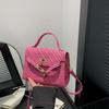 Trendy Commuter Bag Small Square Pu Leather Handbag For Spring Summer 2024