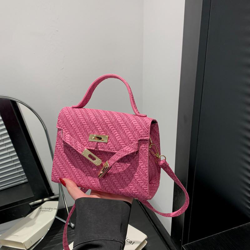 Trendy Commuter Bag Small Square Pu Leather Handbag For Spring Summer 2024