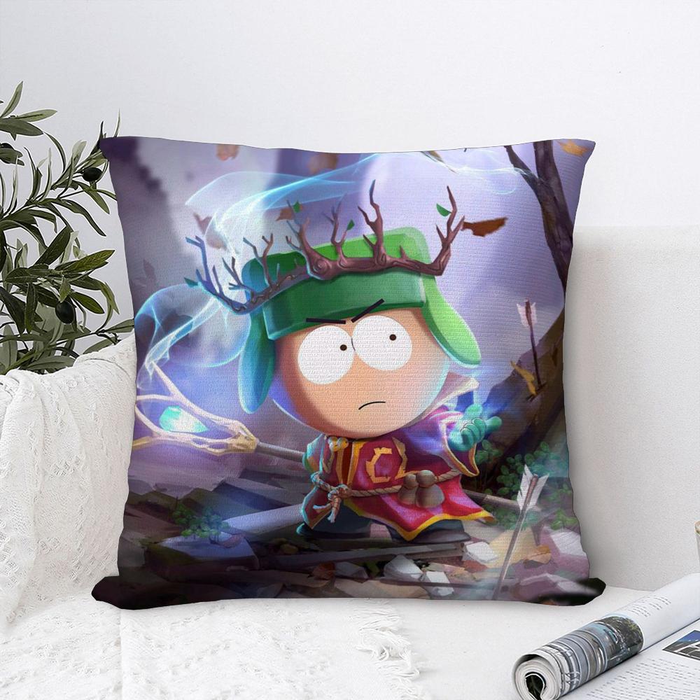 Cartoon Classic S-South P-Park Pillow Case Plush Fabric Soft  Pillowcase Double Sided Print Cushion Cover Household Gifts