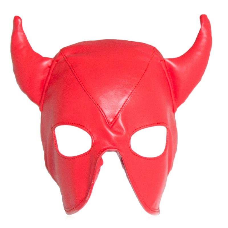 Kaptur PU Czarny Pokrowiec na Głowę Maska do Odgrywania Ról Nieznana Tajemnica Flirtująca Zabawa