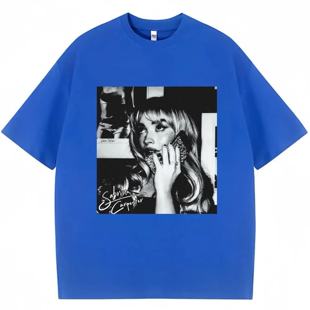 Maglietta Vintage Sabrina Carpenter Short N Sweet Tour Moda Hip Hop Cotone Maglietta Oversize Uomo Donna Magliette Y2k Regalo