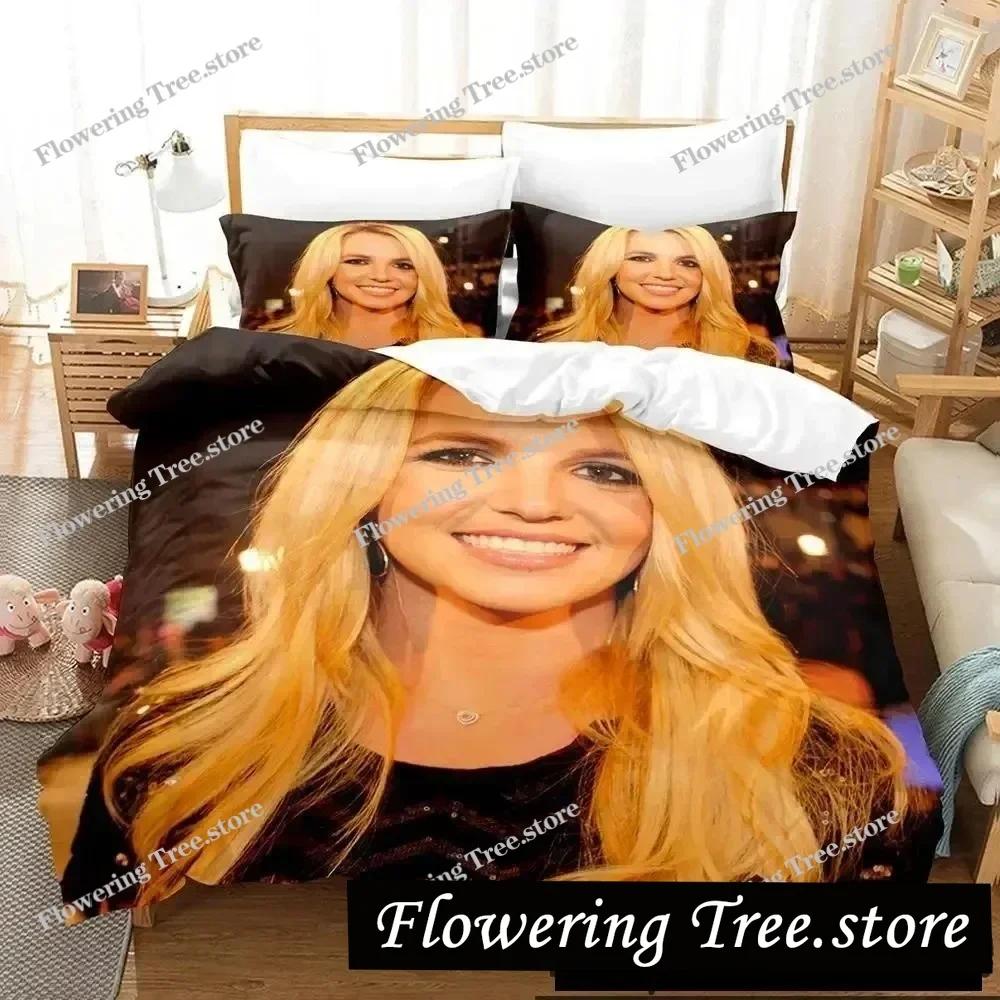 3D Print Britney Spears Bedding Set Boys Girls Twin Queen King Size Duvet Cover Pillowcase Bed boys Adult Home Textileextile