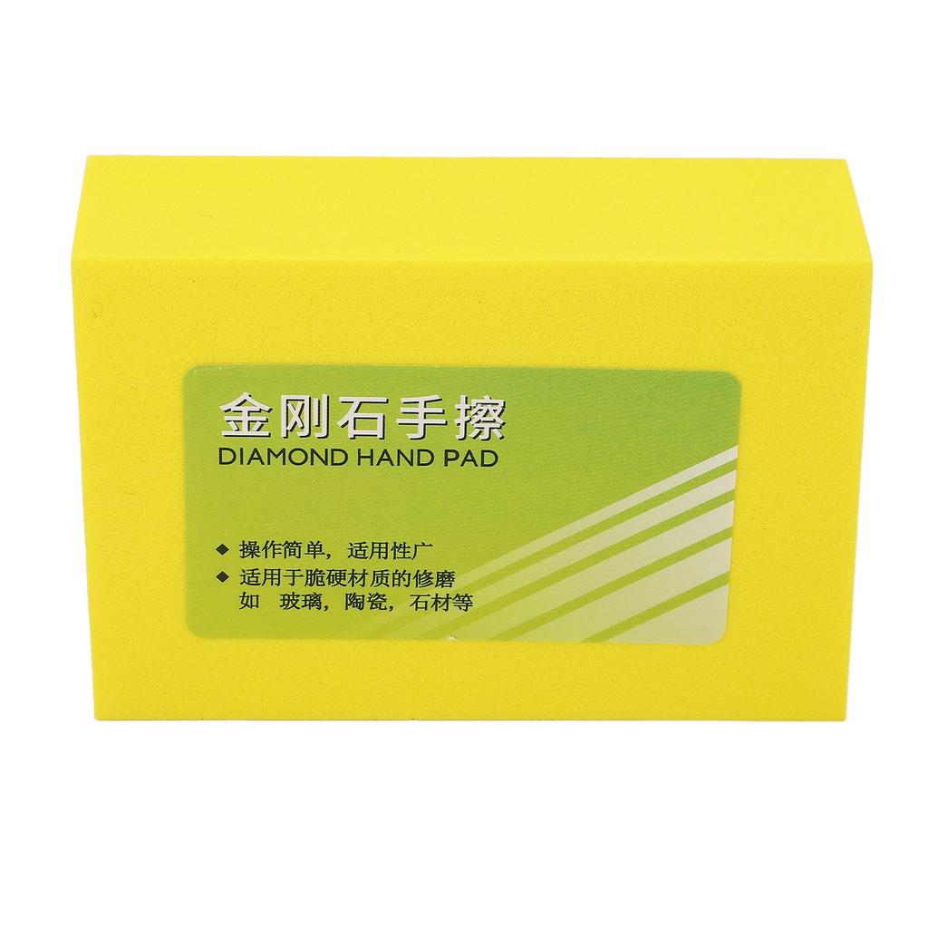 Diamond Hand Pad Polishing Edging Deburring Sanding Block for Stone Glass Ceramic Mesh 100 Grits