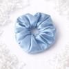 Silk Scrunchie Mulberry 6A Blue XL Large Premium