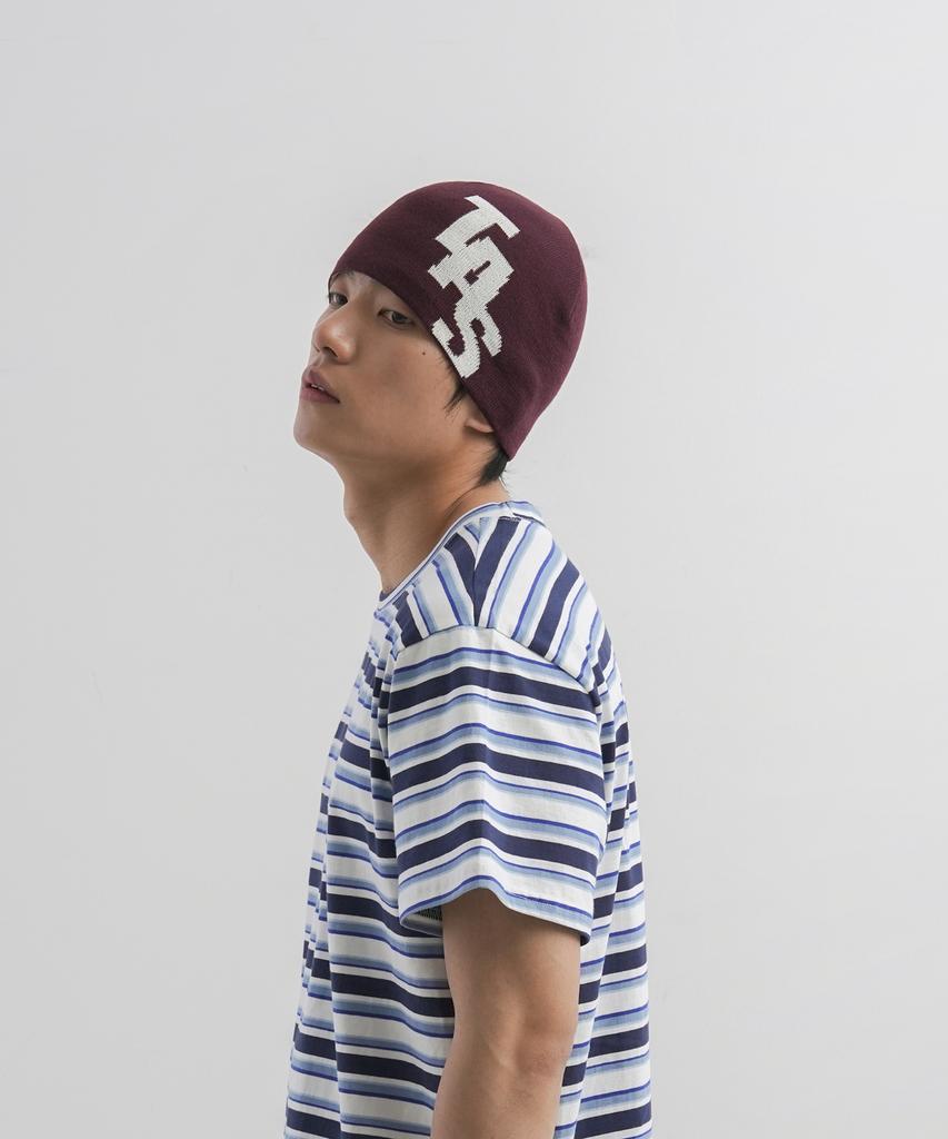 Diadeosaengchyueoli Entry Flat Logo Beanie (Wine)