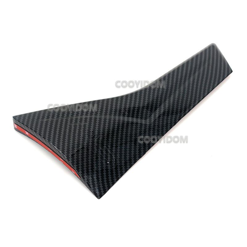 Car Both Side Rear Window Spoiler Triangle Cover Sticker Trim ABS Carbon Fiber For Subaru XV 2012-2016