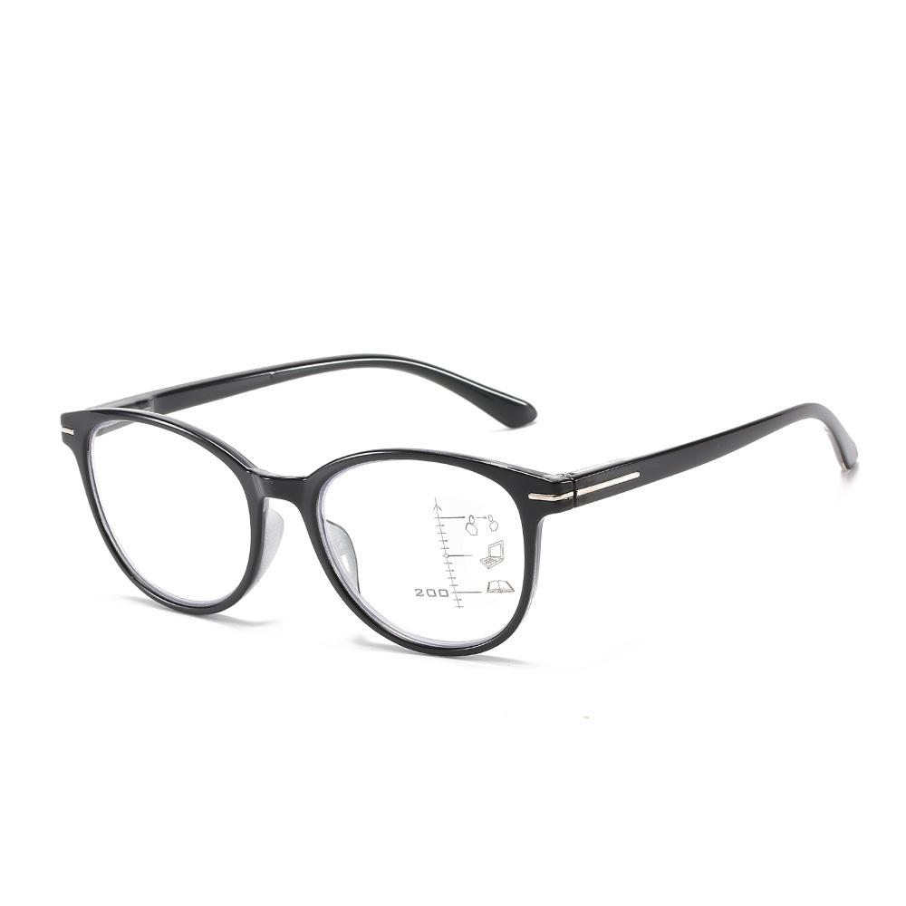 

Fashion Reading Glasses Women S Anti-Blue Multi-Focus Far And Near Dual-Purpose Glasses High Definition Resin Zoom Look Far And Near +100