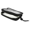 1PCS Travel Organizer Bath Toiletry Wash Storage Bag Case Black Zipper Clear Makeup Bags Pouch Women's Cosmetic Bag