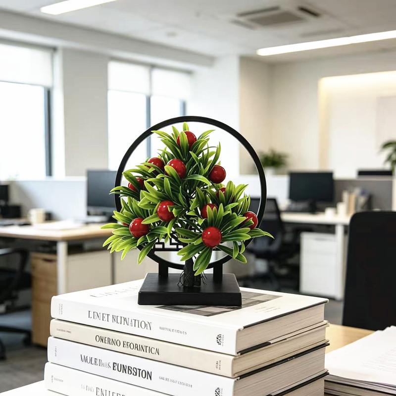 Fruits Tree Artificial Bonsai Plant For Home Decor Gift For Housewarming