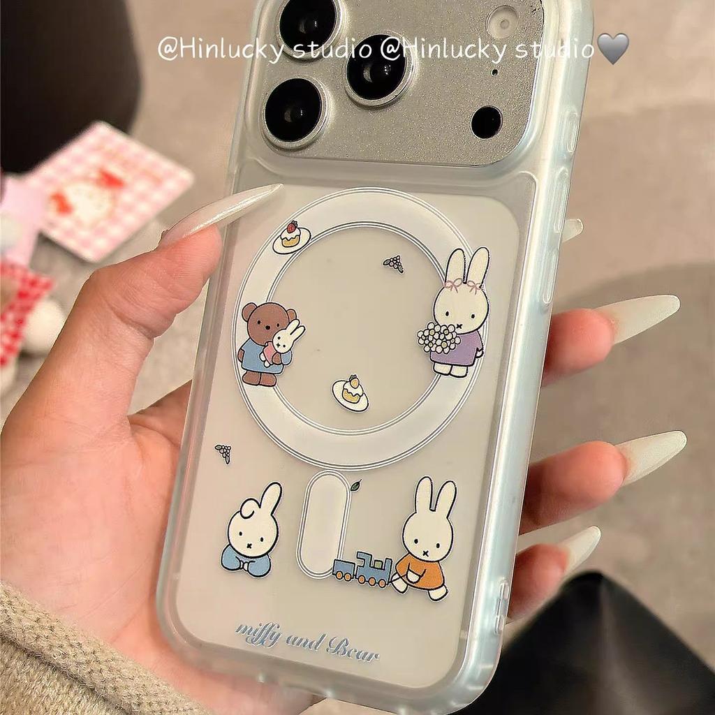 Rabbit Is Suitable for Apple 11promax Mobile Phone Case 11plus Magnetic Suction 11 Bracket 11pro Skin Feeling 11e Creative 11.