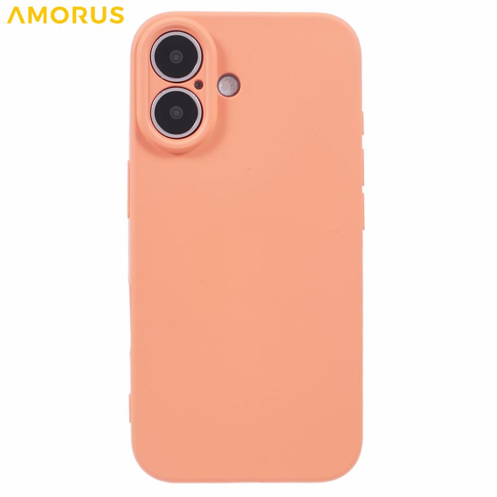 For iPhone 16 Case Precise Cutouts TPU Fiber Lining Shockproof Phone Cover