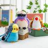 Simulation Bird Doll Pendant Cute Animal Furry Birds Keyrings Bird Plush Keychain  Bag Pendant