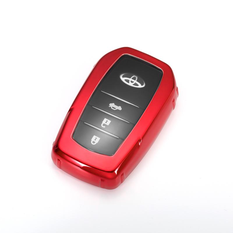 Suitable for Toyota TPU Car Key Bag Buckle Case Cover RAV4 Rongfang Highlander Crown Corolla Decoration