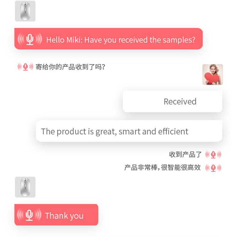 Ai Translation 2.4G Wireless Mouse For Laptop Computer Pc For Macbook Rechargeable Artificial Intelligent Mice Voice Control