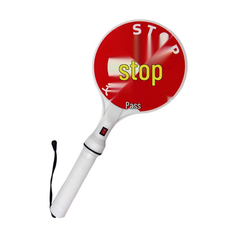 Shui Zhi Yang Handheld Flashing Traffic Stop Sign One Size