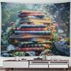 Library Tapestry Book Bookstack Magic Witch Room Universe Bedroom Wall Hanging Living Room Tapestry Screen