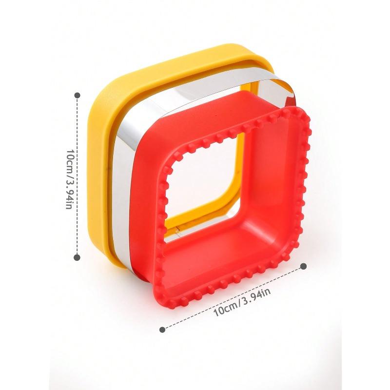 1pc Sandwich Cutter And Sealer, Pocket Mold Cartoon Bread Mold Toast Stamp Press Mold Stainless Steel Cookie Cutter