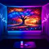 Magic Tree Fluorescent Tapestry Embrace the Magic of NatureUV tapestry wall hanging bedroom home party decoration
