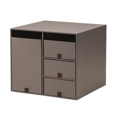 Desk Organizer Accessory Storage Box Storage Case Drawer Cosmetics Living Post Brown Size S LP-304YS 85-132