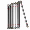 8Pcs Aluminium Alloy Link Rod for SCX10 1 10 313mm Wheelbase RC Crawler Car (Titanium Color)