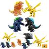 Figurine d'Action Passionnante Godzilla Roi des Monstres Roi Ghidorah Bloc de Construction Jouet Pour Enfants