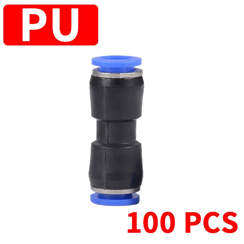 Pneumatic Fittings Pipe Connectors Quick Release Connector PU PY PK PE PV SA Air Tube 4mm 6mm 8mm 10mm Push In Hose Couping