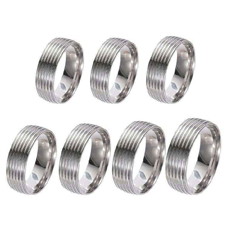 

Versatile Stainless Steel Rings Jewelry DIY Drip Glue Rings for Everyday Wear 1