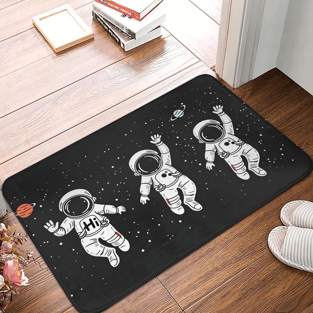 Moon Astronaut Welcome To My Space Doormat Mat Anti-Slip  Bath Kitchen Living Room Rug Carpet 40*60cm