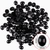 50-200pcs Black Plastic Safety Oval Simulated Eyes Nose DIY Stuffed Toys TeddyBear Eye For Doll Handmade Decoration Accessories