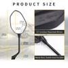 Universal 1Pair 10MM For Harley Honda Yamaha Suzuki Motorcycle Rear View Rearview Side Mirror Motorbike