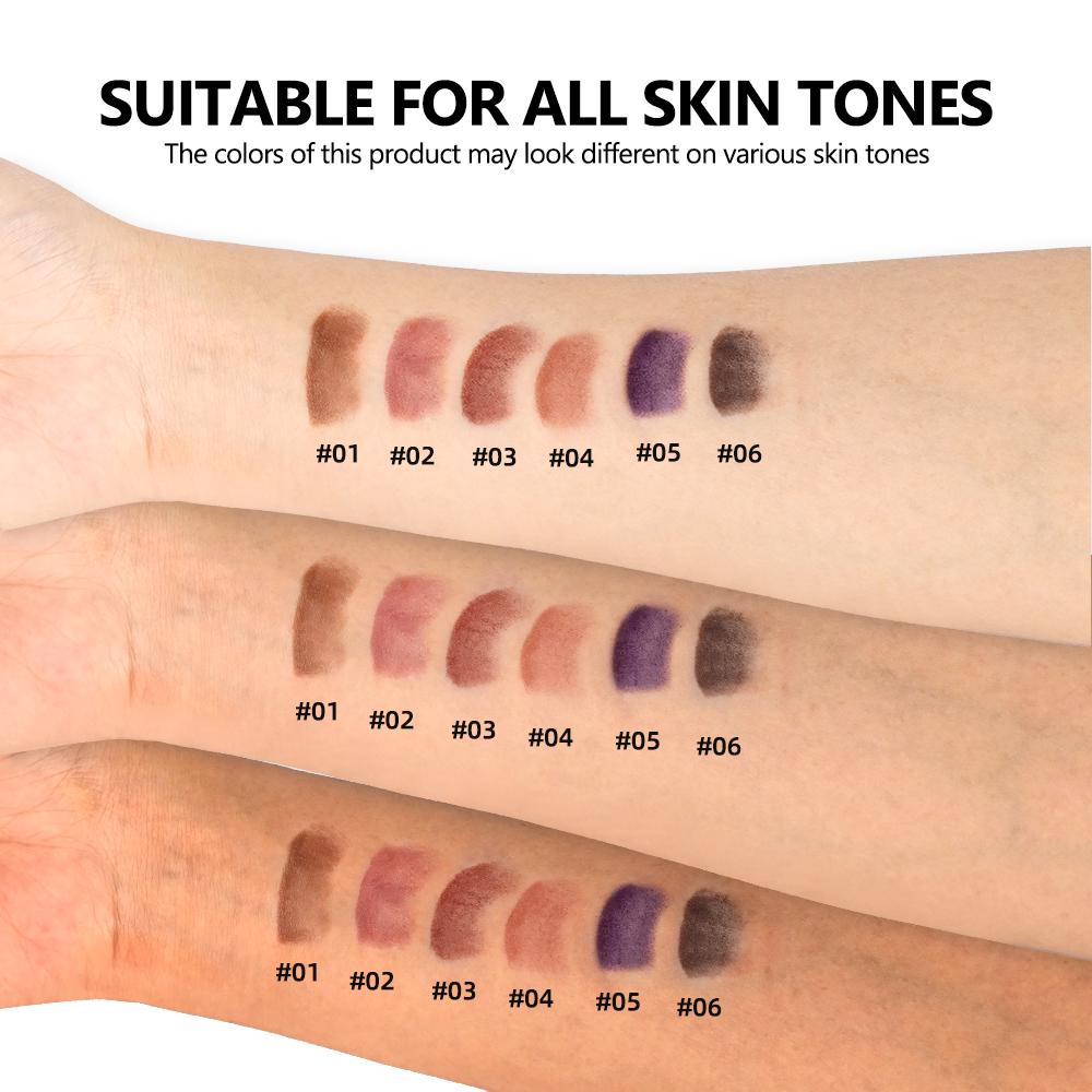 5 Shades Gradient Lip Crayon Matte Velvet Lip Liner Waterproof Non Transfer Smooth Contour Tint Black Brown Long Lasting Daily Lip Makeup Cosmetic