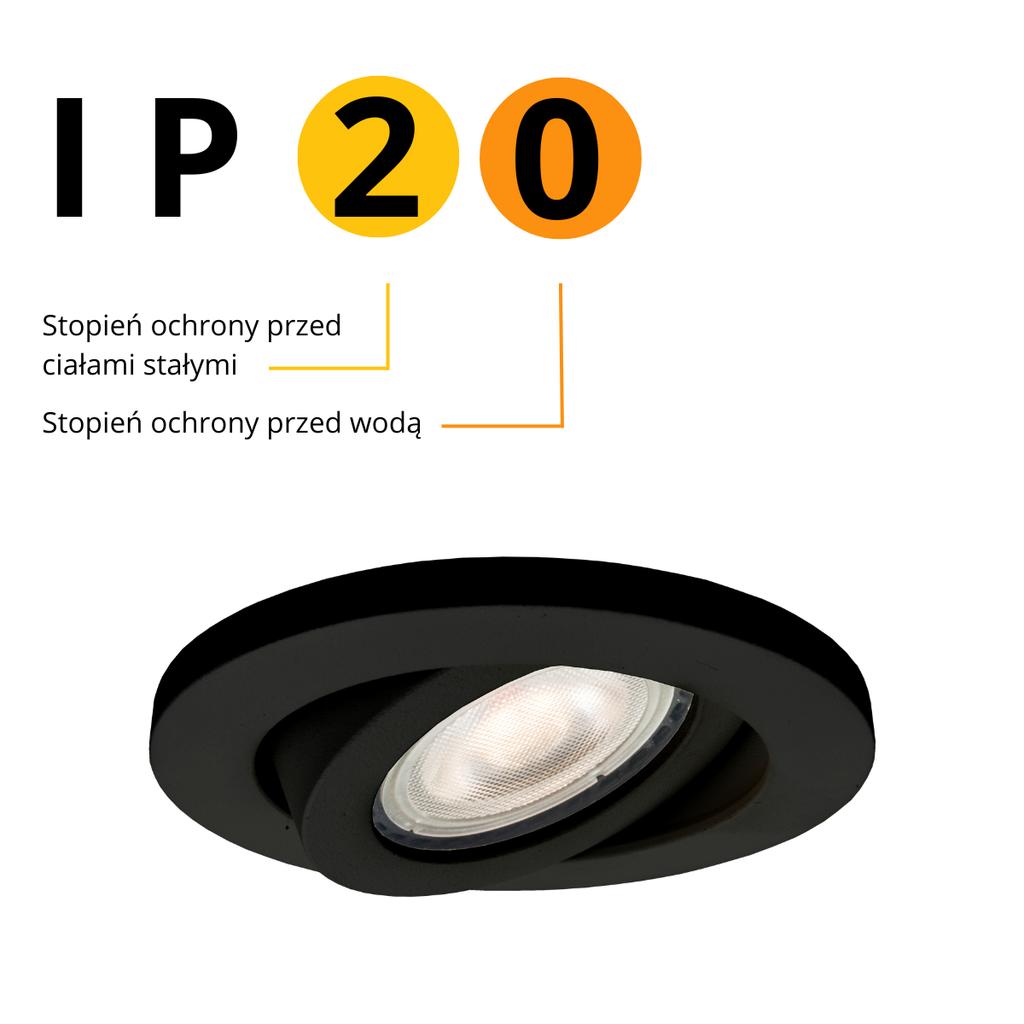 Oprawa Wpuszczana Lagos 1 Gu10 Czarny Light Prestige Lp-440/1Rs Bk Movable