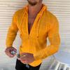 Herren Slim Fit Langarm Hoodie Strickjacke T-Shirt