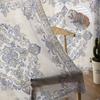 Retro Persisches Muster Floral Nahöstlichen Stil Fenster Tüll Vorhänge für Wohnzimmer Hotel Luxus Dekoration Transparente Vorhänge