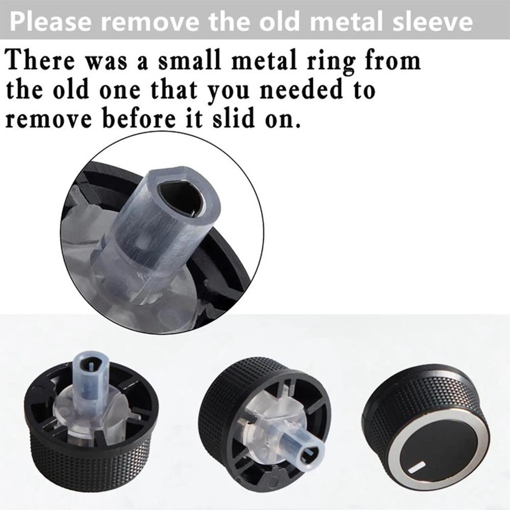 3Pcs Car AC Heater Control Knob Air-con Buttons Switch Part No.84793085 For Chevrolet Express 1500 For GMC Savana 08-17 SLJ-1167