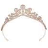 Crystal Zirconia Tiara - Luxury Wedding Crown for Bride Queen Princess