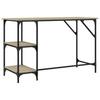 Desk Sonoma Oak 120 x 50 x 75 cm Metal and Particleboard