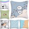 Cute anime For Heartstoppers Pillow Covers Cartoon Sofa Decorative Home Double-sided Printing Short Plush Cute Cushion Cover