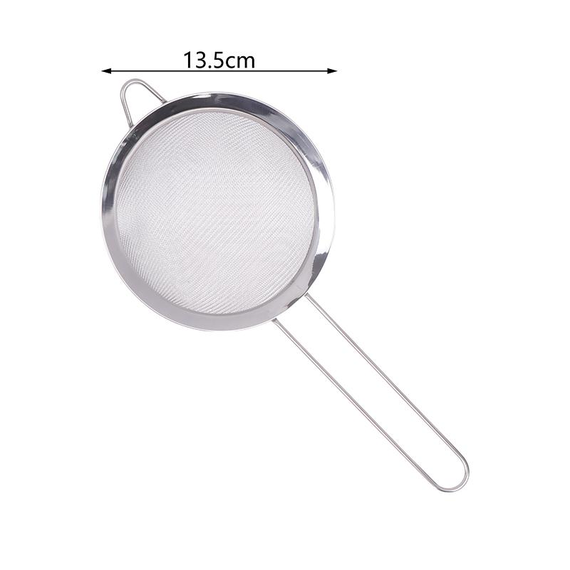 1 Stück Edelstahl Saft Sojamilch Sieb Sieb Ultrafeines Maschensieb Öl Sieb Fisch Knödel Hotpot Abtropflöffel Langer Griff