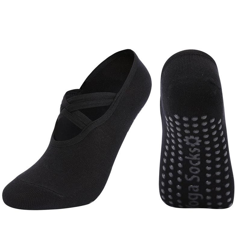 Multi Styles Black Yoga Socks Anti-slip Pilates Socks Women Breathable Indoor Ballet Dance Trampoline Aerobics Sports Socks