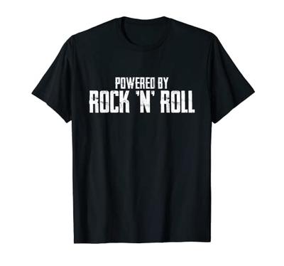 Powered by Rock'N'Roll Music Rock-n-Roll T-shirt